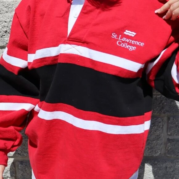 St. Lawrence College | Pre-Loved Rugby Sweater | Size M - Canadian College - Picture 2 of 3